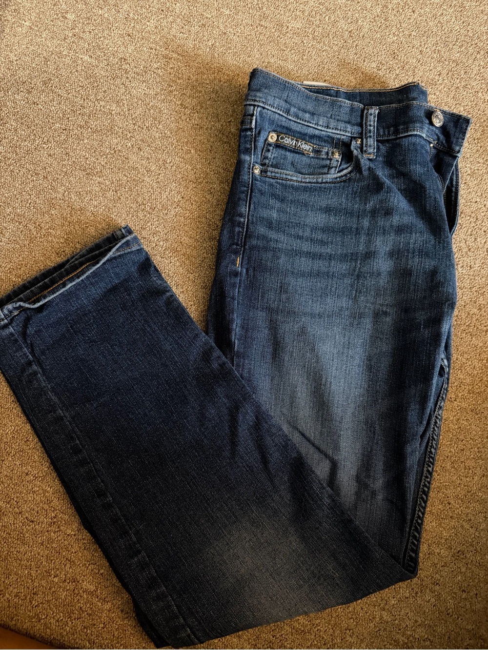 Calvin Klein Jeans Dark Indigo Straight-Leg Jeans
